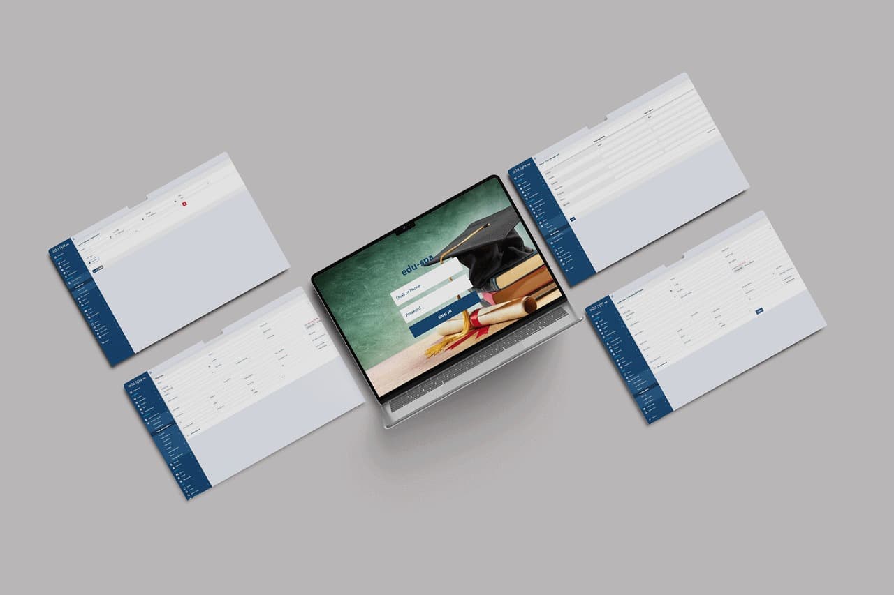 EduSpa screens